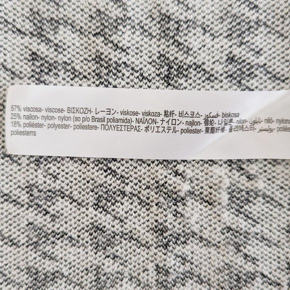 ZARA Black & White Jersey Knit Coat - Picture 9 of 16